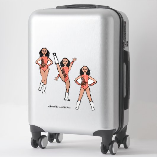 Tri-Pose Dancer Flamingo #2  Sticker シール (スーツケース)