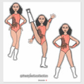 Tri-Pose Dancer Flamingo #2  Sticker シール (シート)