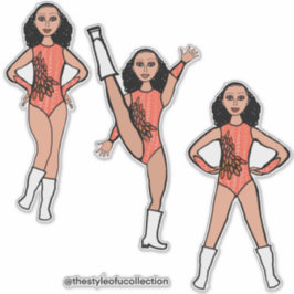 Tri-Pose Dancer Flamingo #2  Sticker シール