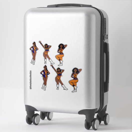 Tri Style Orange & Blue  Dancer #1 Sticker シール (スーツケース)