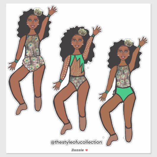 Tri-Styled Dancer Peacock #1  シール (シート)