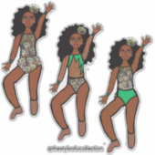 Tri-Styled Dancer Peacock #1  シール (正面)