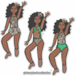 Tri-Styled Dancer Peacock #1  シール