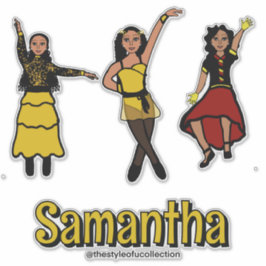 Tri-Styled Red Yellow Black Dancer #2 シール