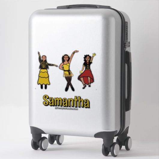 Tri-Styled Red Yellow Black Dancer #2 シール (スーツケース)