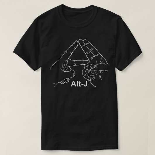 Triangel Finger ALT-Jロゴ必須Tシャツ Tシャツ (デザイン正面)