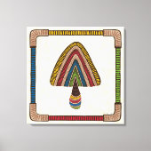 Triangle Abstract Mushroom キャンバスプリント (正面)