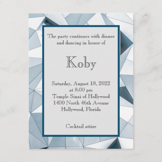 Triangle Bluesエンクロージャカード エンクロージャーカード (正面)