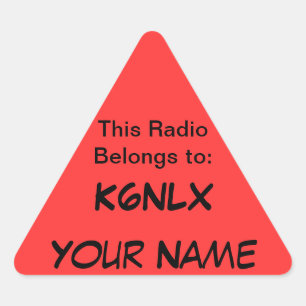 Triangle Call Sign Radioスタンプ 三角形シール