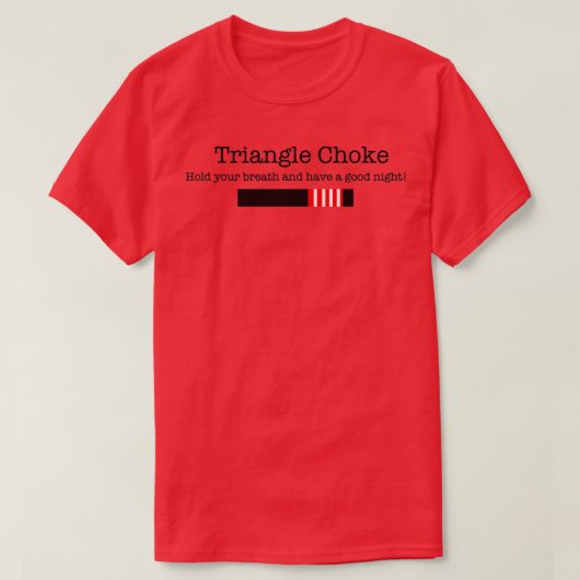 Triangle choke BJJ Tシャツ (デザイン正面)