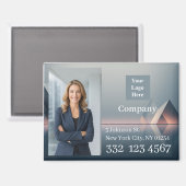 Triangle Company Photo Logo Promotional Business マグネット (正面/裏面)