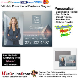 Triangle Company Photo Logo Promotional Business マグネット