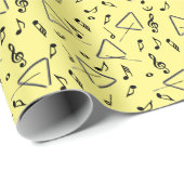 Triangle Music Notesのラップ紙 ラッピングペーパー (ロールコーナー)