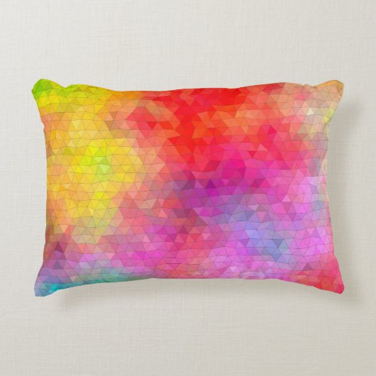 Triangle pattern with color mixing background. abs アクセントクッション (正面)