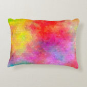Triangle pattern with color mixing background. abs アクセントクッション (裏面)