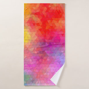 Triangle pattern with color mixing background. abs バスタオル