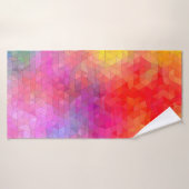 Triangle pattern with color mixing background. abs バスタオル (バスタオル)