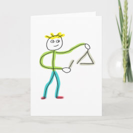 Triangle Playing Stickman カード