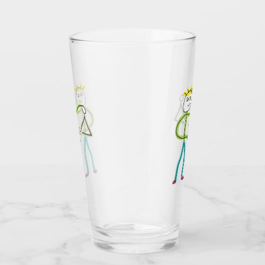Triangle Playing Stickman タンブラーグラス (右)