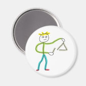 Triangle Playing Stickman マグネット (正面/裏面)