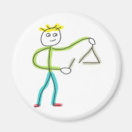 Triangle Playing Stickman マグネット