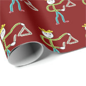 Triangle Playing Stickman ラッピングペーパー (ロールコーナー)