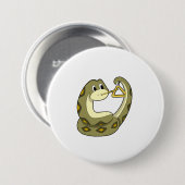 Triangle.PNGを使用した音楽のヘビ 缶バッジ (正面&裏面)