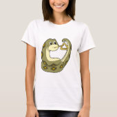 Triangle.PNGを使用した音楽のヘビ Tシャツ (正面)