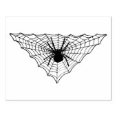 Triangle Shaped Web with big Spider for Halloween ラバースタンプ (インプリント)