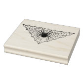 Triangle Shaped Web with big Spider for Halloween ラバースタンプ (スタンプ)