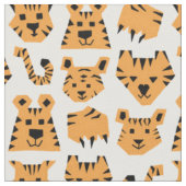Triangle Tangerine Tiger ファブリック (クローズアップ)