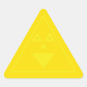Trianglely Sticker 三角形シール (正面)