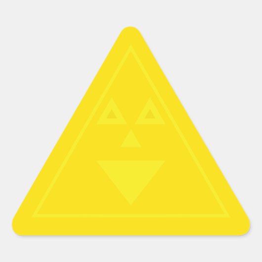 Trianglely Sticker 三角形シール (正面)