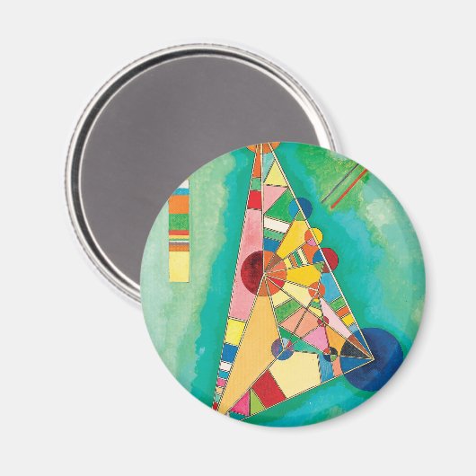Triangles カラフル by Wassily Kandinsky マグネット (正面/裏面)