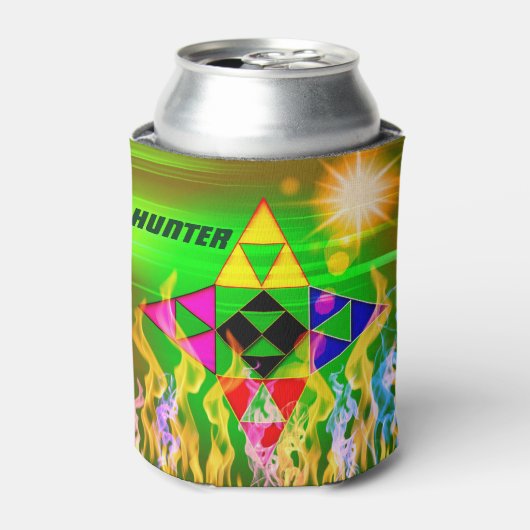 TRIANGLES GALORE - CAN HOLDER – 子供 缶クーラー (缶正面)