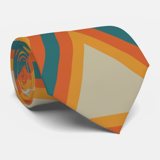 Triangles Tribal Geometric Pattern ネクタイ (ロール)
