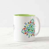 ~Triangular~の雪片のマグ ツートーンマグカップ (正面右)