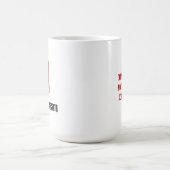 Triathleteのためのおもしろマグカップ- 3つのトライアスロンの秘密 コーヒーマグカップ (中央)