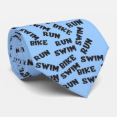 triathleteの水泳のバイクの操業トライアスロンの首のタイ ネクタイ (ロール)