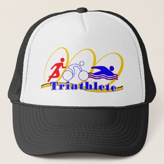 Triathleteの水泳の操業バイク キャップ (正面)
