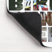 Triathleteは仕事の水泳のバイクの操業睡眠の日常生活を食べます マウスパッド (コーナー)