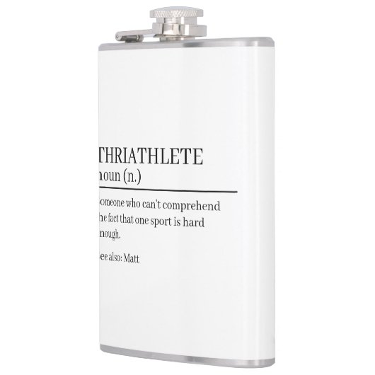 Triathlete definition gift, name definition  フラスク (左)