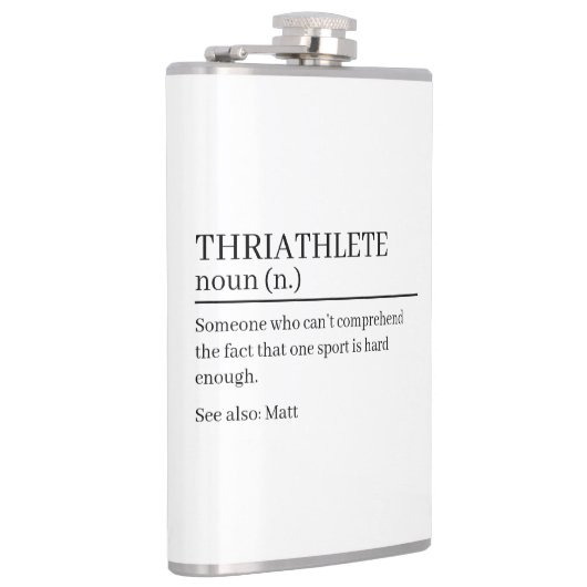 Triathlete definition gift, name definition  フラスク (右)