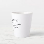 Triathlete definition gift, name definition mug, カフェラテマグ (正面)