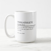 Triathlete definition gift, name definition mug, コーヒーマグカップ (左)
