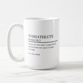 Triathlete definition gift, name definition mug, コーヒーマグカップ