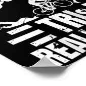 Triathlete Girls Funny Triathlon  ポスター (角)