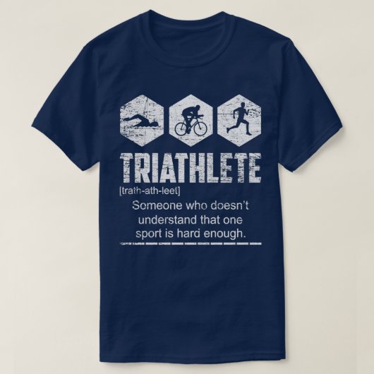 Triathlete Hard Training Tシャツ (デザイン正面)