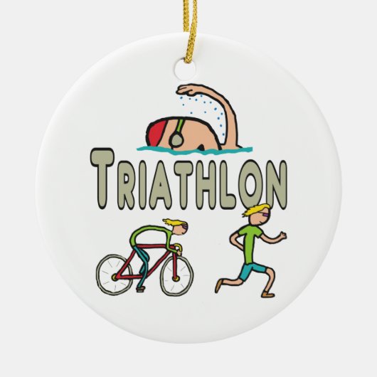 Triathlon セラミックオーナメント (正面)