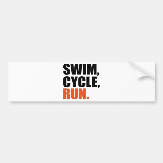 triathlon バンパーステッカー (正面)